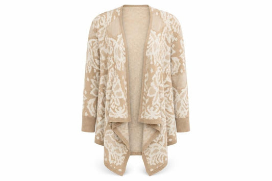 Womens UK Size M Peacocks Beige Cardigan Jumper