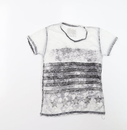 Pimark Boys White   Basic T-Shirt Size 10-11 Years