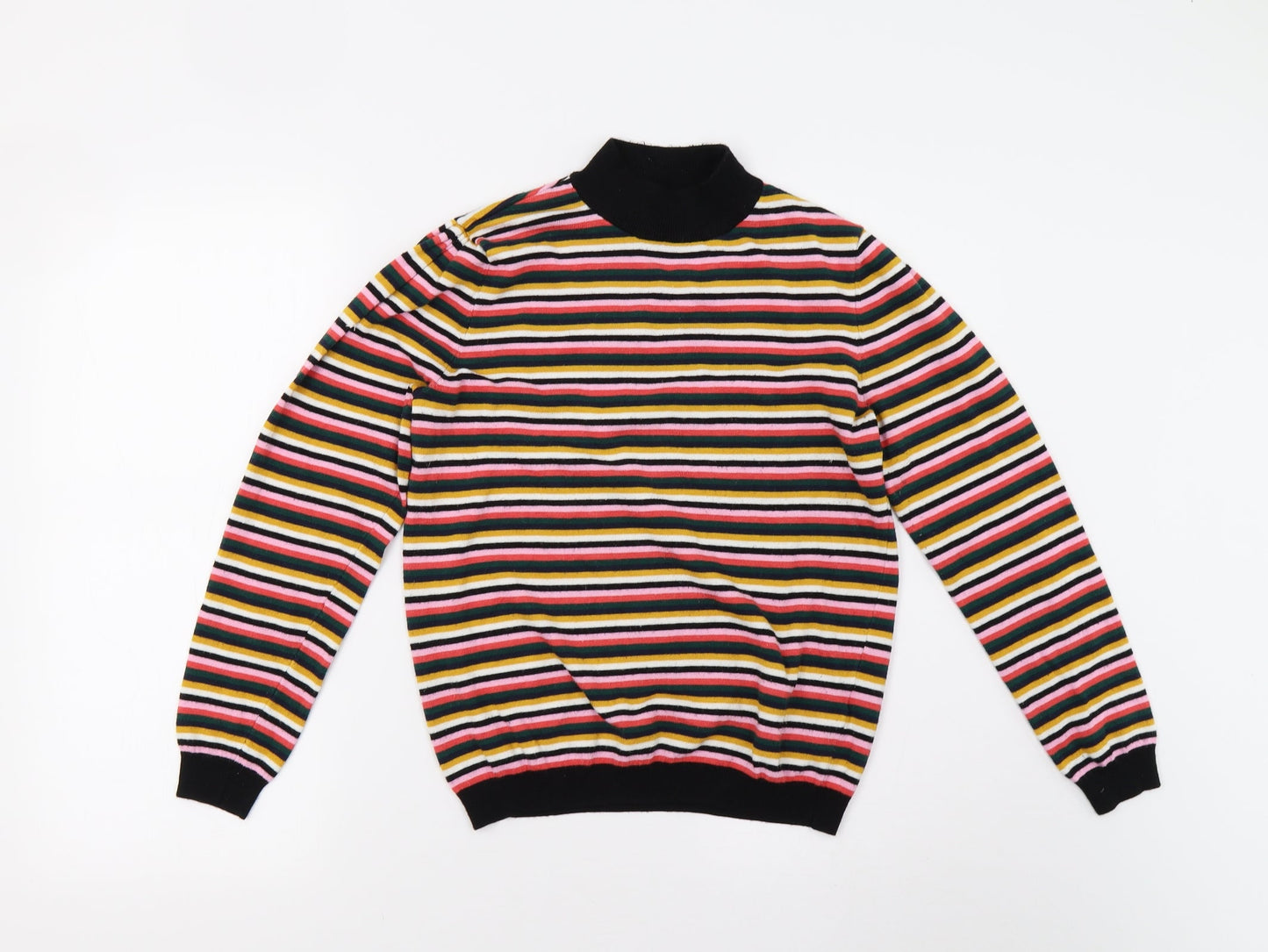 Womens UK Size 14 Papaya Multicoloured Pullover Jumper