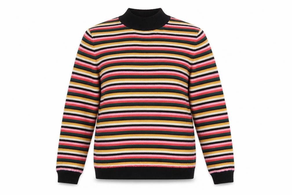 Womens UK Size 14 Papaya Multicoloured Pullover Jumper