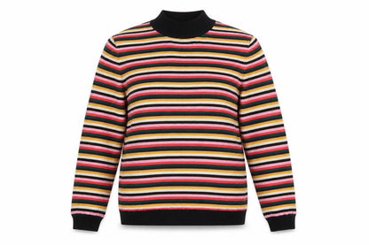 Womens UK Size 14 Papaya Multicoloured Pullover Jumper