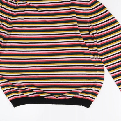Womens UK Size 14 Papaya Multicoloured Pullover Jumper