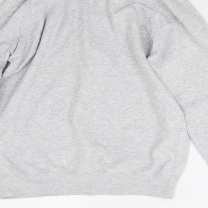Fruit of the Loom Womens Grey   Henley Sweatshirt Size S
