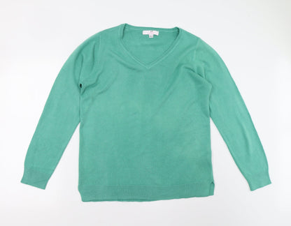 Womens UK Size 12 Julipa Green Pullover Jumper