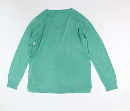 Womens UK Size 12 Julipa Green Pullover Jumper