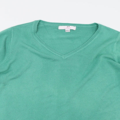 Womens UK Size 12 Julipa Green Pullover Jumper