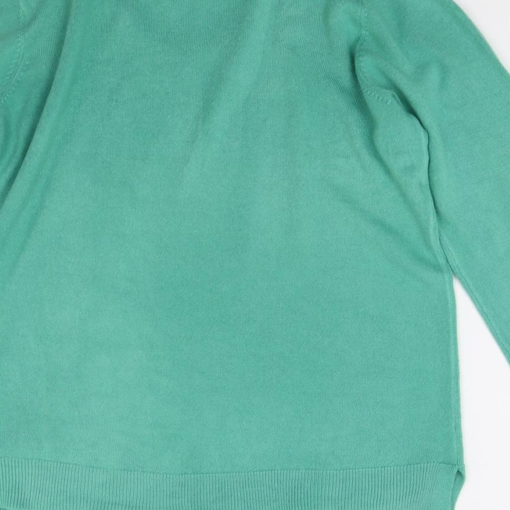Womens UK Size 12 Julipa Green Pullover Jumper