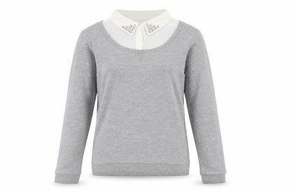 Womens UK Size 14 New Look Grey Pullover Jumper