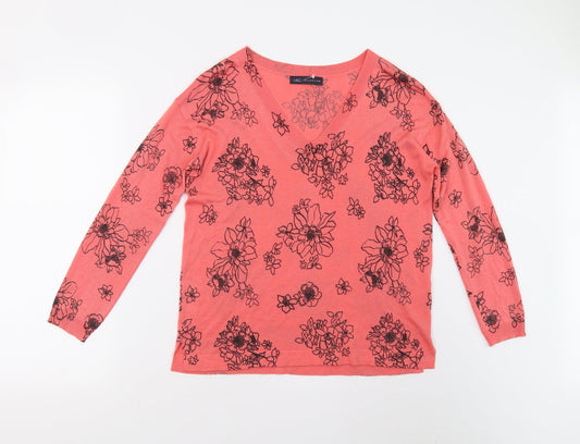 Womens UK Size S M&S Pink Pullover Jumper