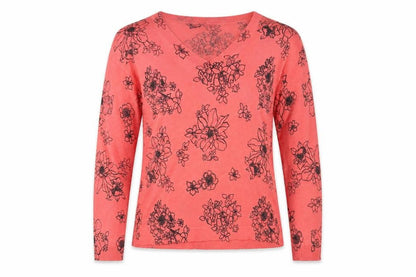 Marks & Spencer Womens Pink Floral Knit Pullover Jumper Size S