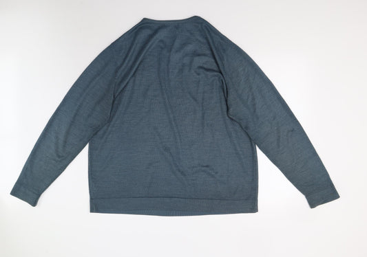 West Rock Mens Green  Knit Pullover Jumper Size XL