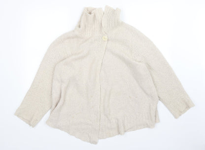 Pure dash Womens Beige   Cardigan Jumper Size 20