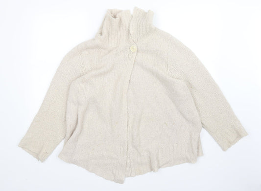 Pure dash Womens Beige   Cardigan Jumper Size 20