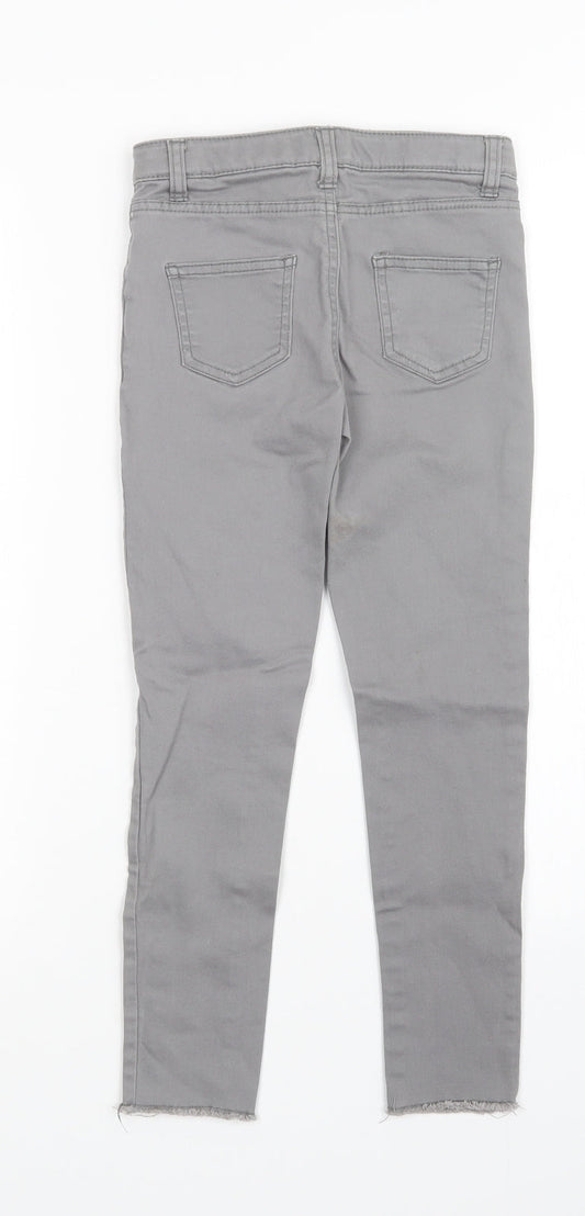 denim Co Girls Grey   Skinny Jeans Size 8-9 Years
