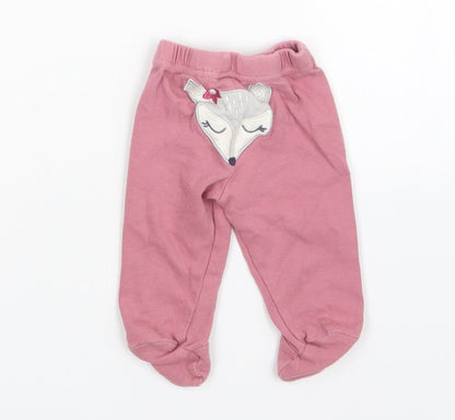 chick pea Girls Pink   Sweatpants Trousers Size 3-6 Months