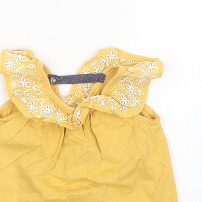 Savannah Girls Yellow   Basic Tank Size 3-6 Months