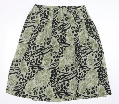Profiles Womens Multicoloured Animal Print  A-Line Skirt Size 16