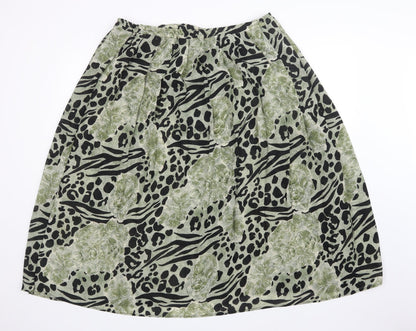 Profiles Womens Multicoloured Animal Print  A-Line Skirt Size 16