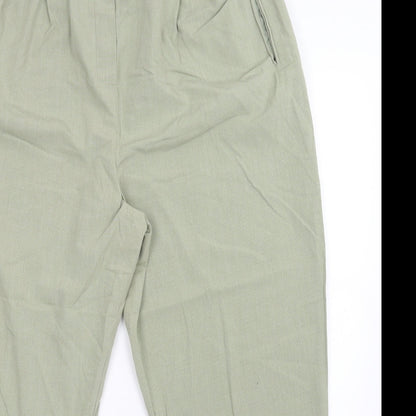 Womens UK Size 22 Design essentials Regular Fit  Green Trousers