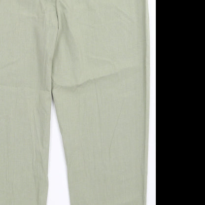 Womens UK Size 22 Design essentials Regular Fit  Green Trousers