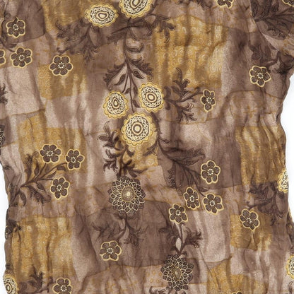 Womens UK Size 20 Preworn Brown Basic Blouse