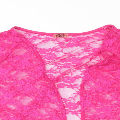 Capilo Womens Pink   Cardigan Jumper Size M