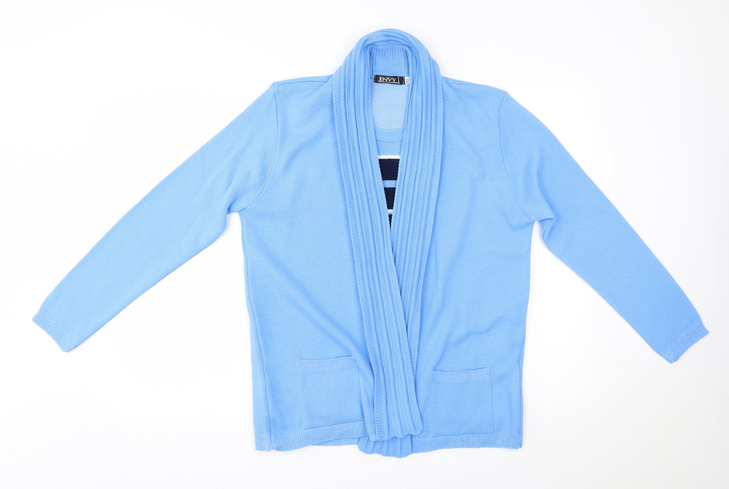 Envy Womens Blue   Cardigan Jumper Size M