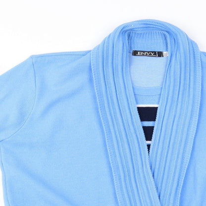 Envy Womens Blue   Cardigan Jumper Size M