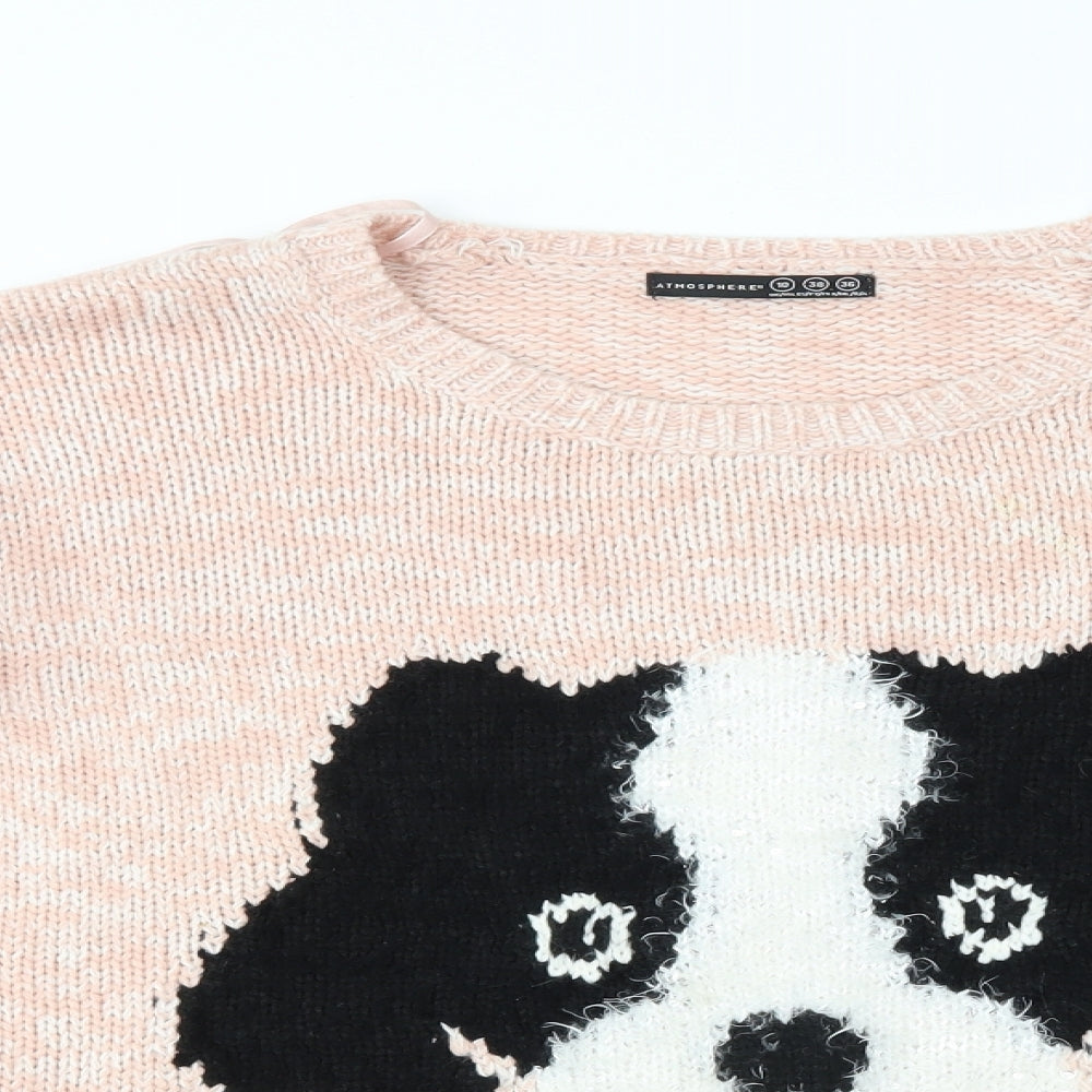 Womens UK Size 10 Atmosphere Pink Pullover Jumper