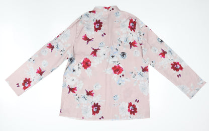 Womens UK Size 4XL Preworn Pink Basic Blouse