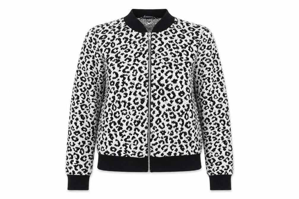 Womens UK Size 14 Atmosphere White Bomber Jacket