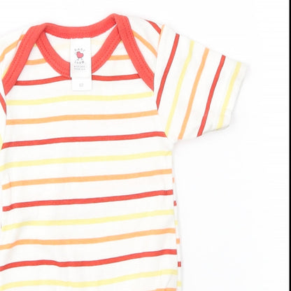 baby club Baby White Striped  Babygrow One-Piece Size 3-6 Months
