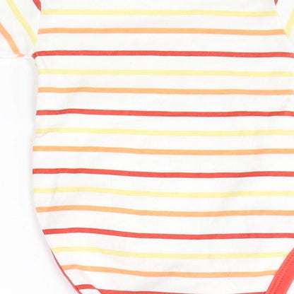 baby club Baby White Striped  Babygrow One-Piece Size 3-6 Months