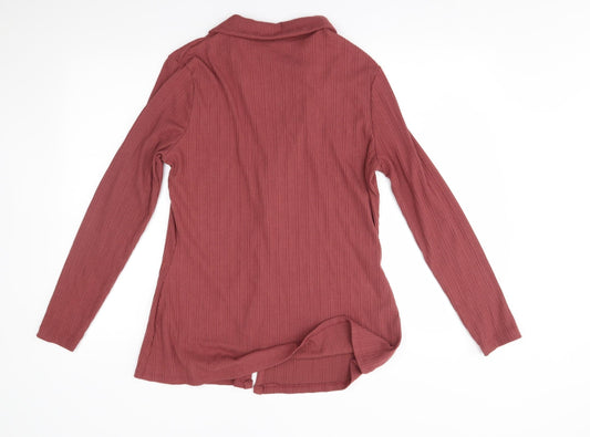 Womens UK Size L Primark Red Cardigan Jumper