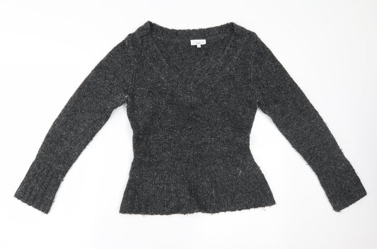 Womens UK Size 12 New Look Grey Pullover Jumper