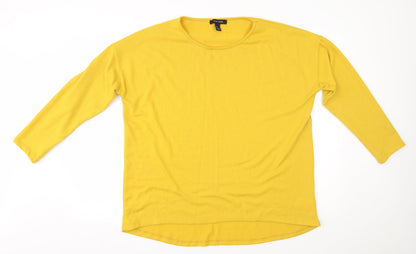 Womens UK Size L New Look Yellow Pullover Jumper