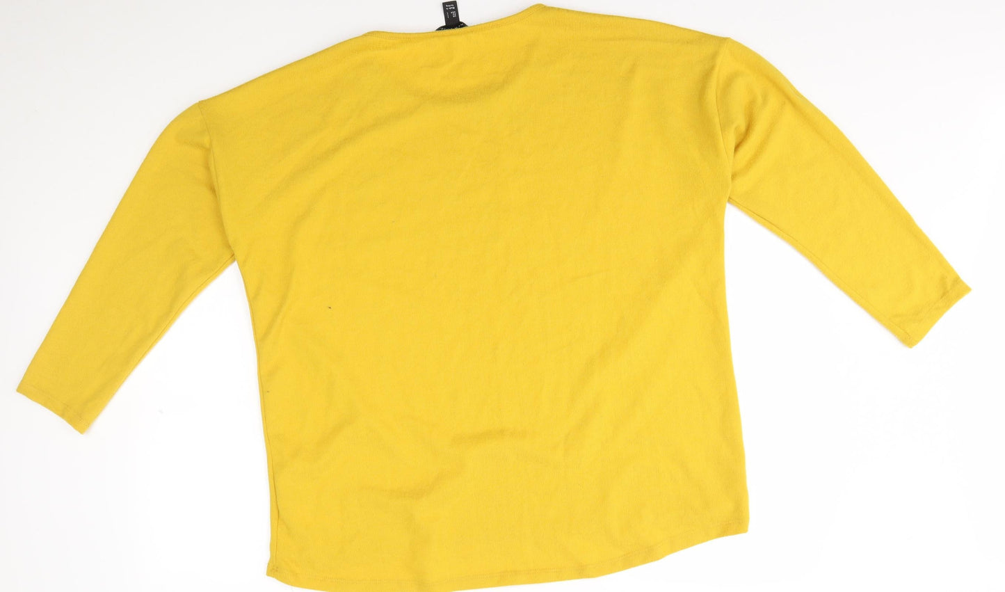 Womens UK Size L New Look Yellow Pullover Jumper