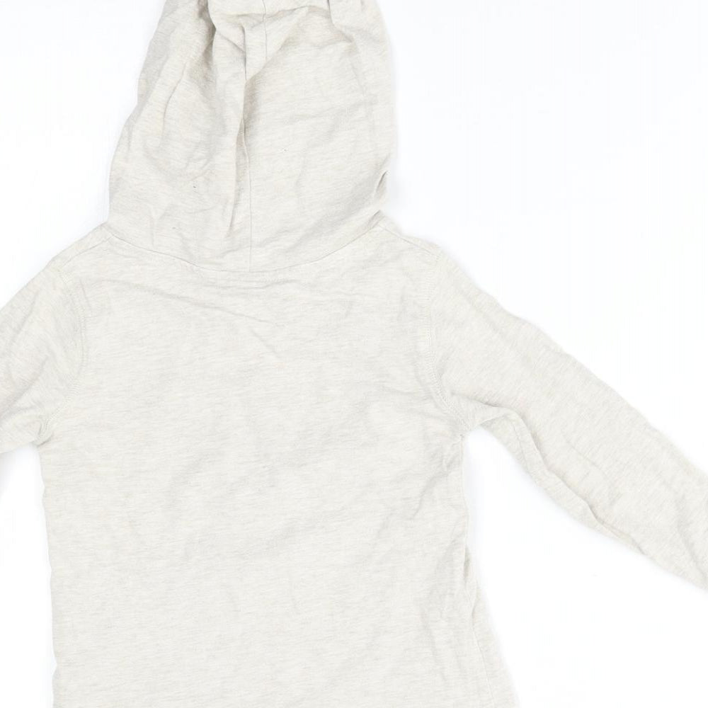 Gap Boys Grey   Pullover Hoodie Size 2 Years  - pug with reindeer antlers