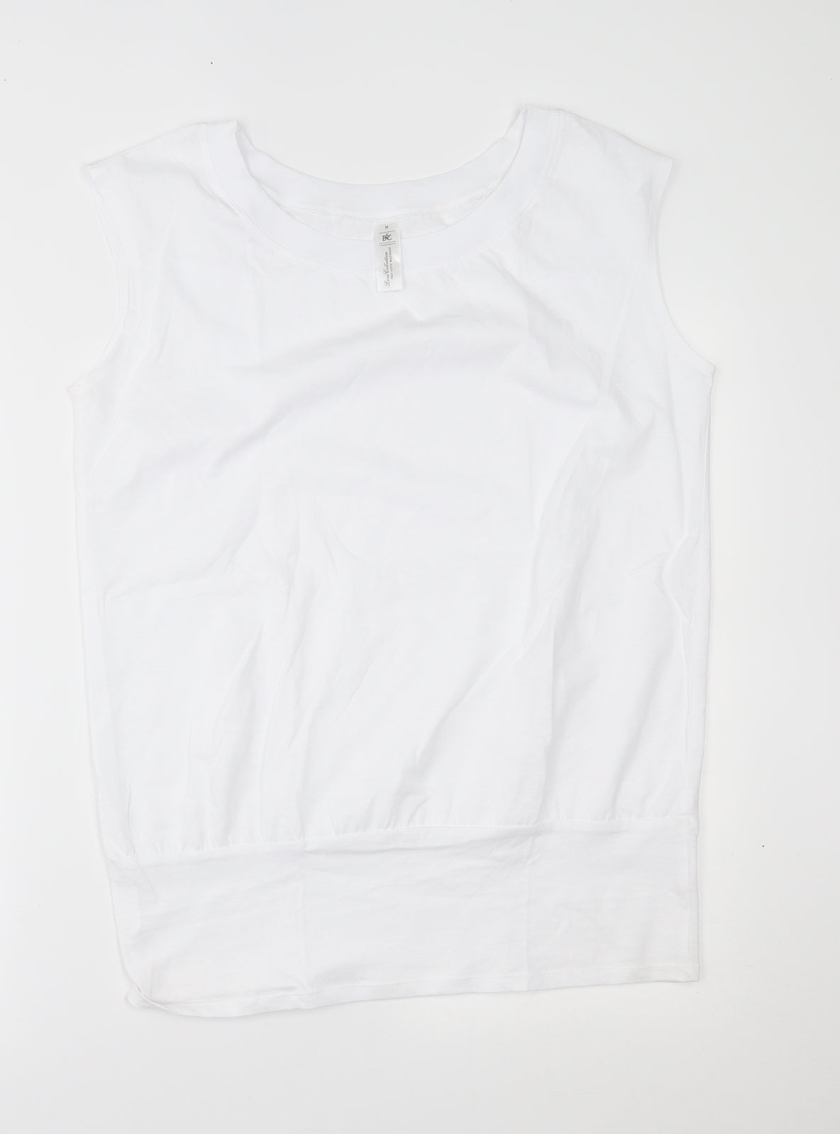 B&C Womens White   Basic Tank Size M