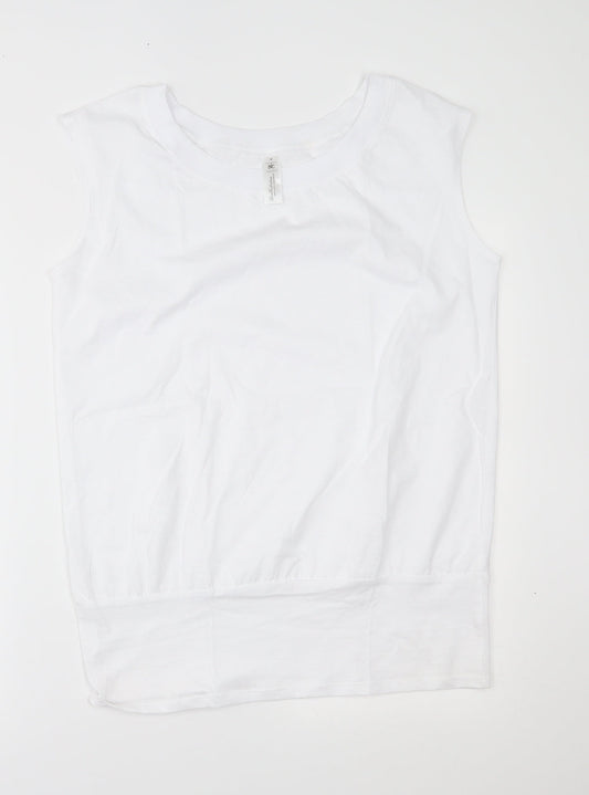 B&C Womens White   Basic Tank Size M