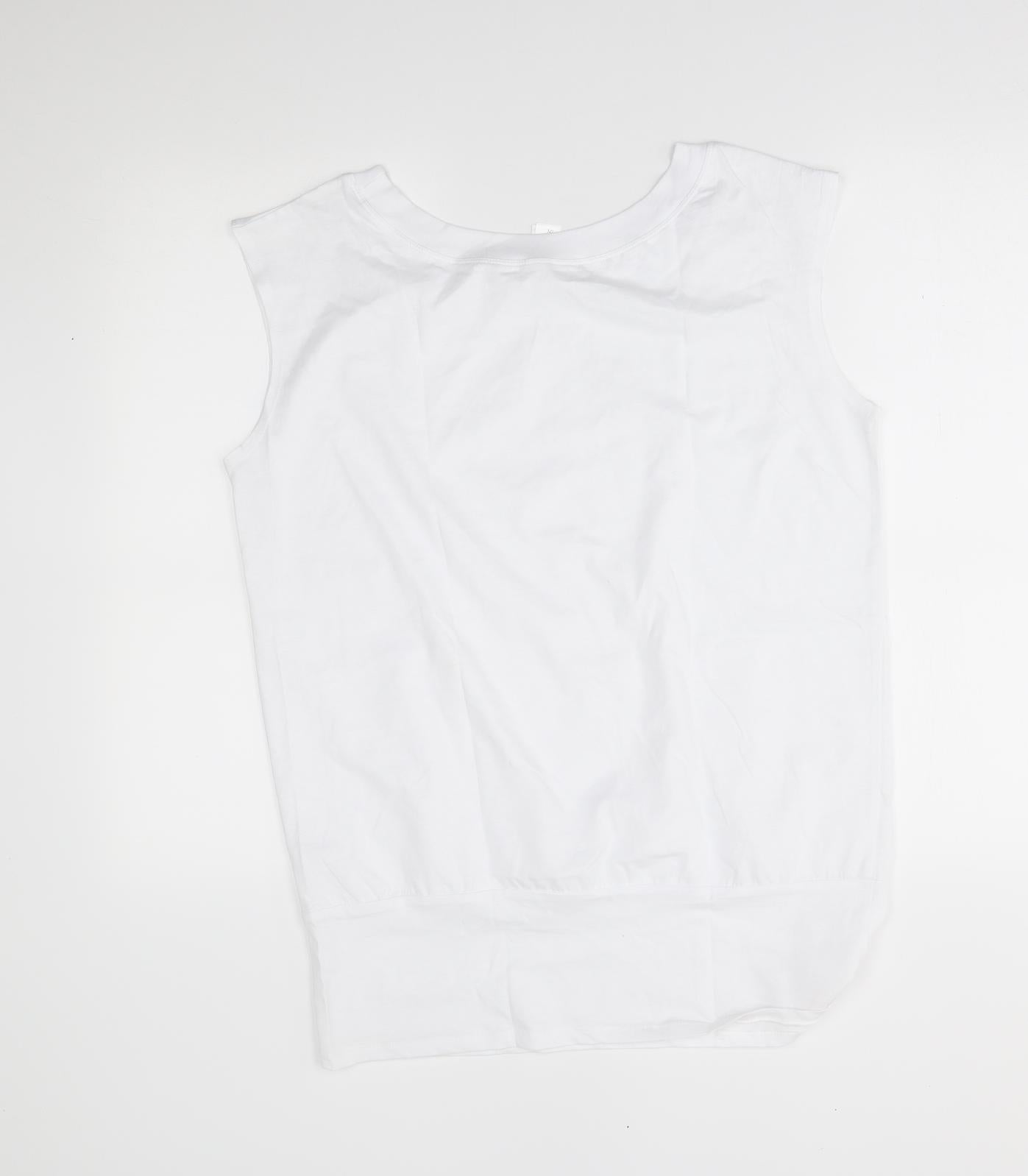 B&C Womens White   Basic Tank Size M