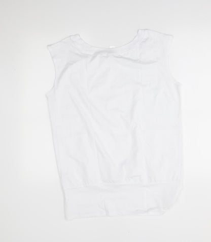 B&C Womens White   Basic Tank Size M