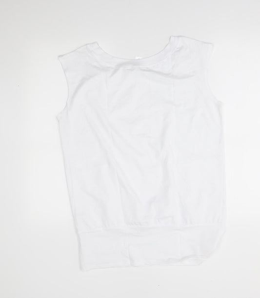 B&C Womens White   Basic Tank Size M