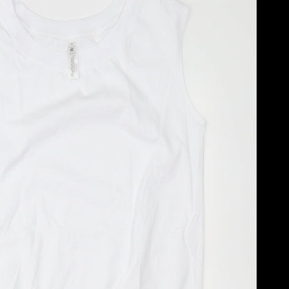 B&C Womens White   Basic Tank Size M