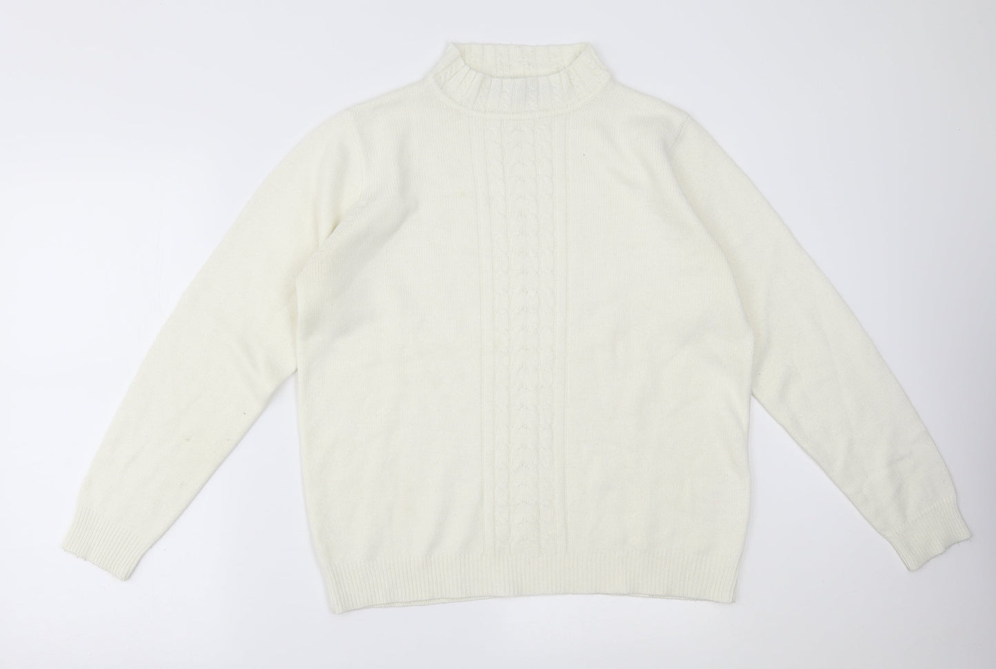 EWM Womens White   Pullover Jumper Size M