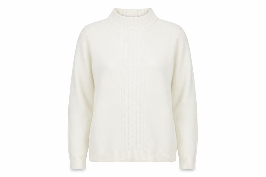 Womens UK Size M EWM White Pullover Jumper