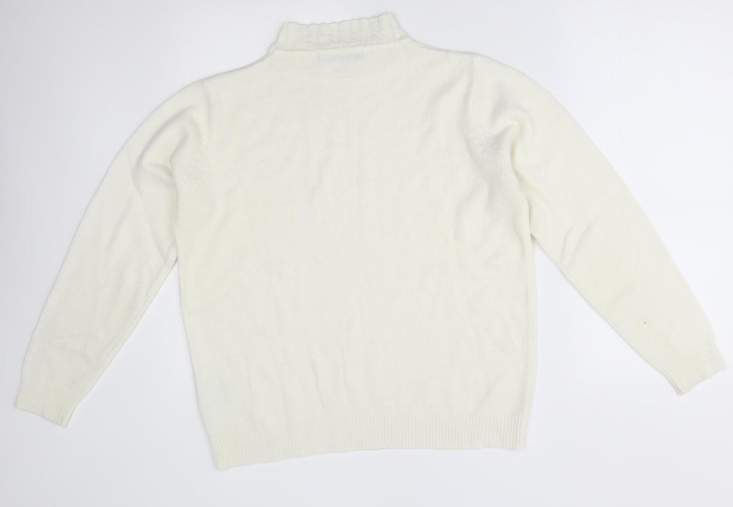 EWM Womens White   Pullover Jumper Size M