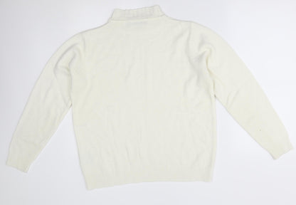 EWM Womens White   Pullover Jumper Size M