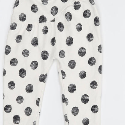 Nutmeg Girls White    Pyjama Pants Size 2-3 Years