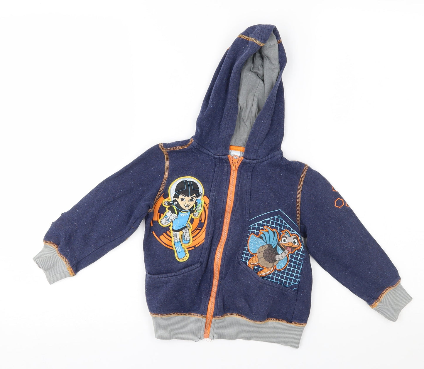 disney store Boys Blue   Full Zip Hoodie Size 3 Years